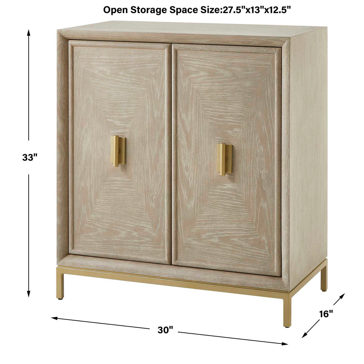 Alessia - 2 Door Cabinet - Light Brown