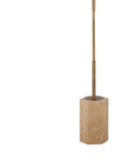 Ronzell - Floor Lamp - Travertine / Brass