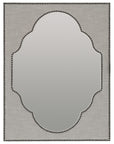 Boheme - Nourmand Linen Wrapped Mirror - Pearl Silver