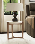 Verona - Accent Table - Beige / Dark Brown