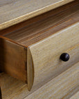Millard - Curved 4 Drawer Chest - Woodtone