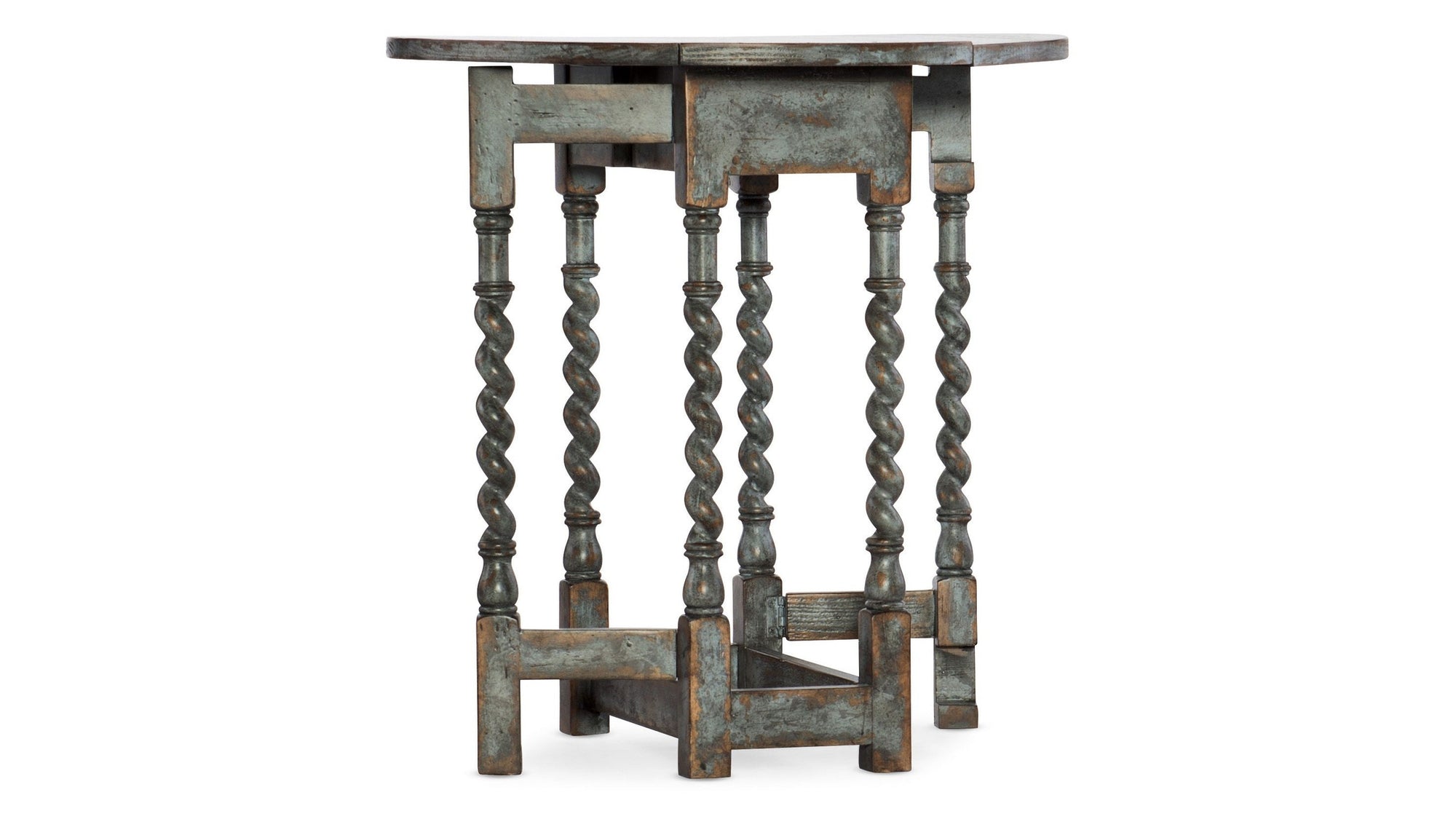 La Grange - Prause Gate Leg Round Table - Light Blue