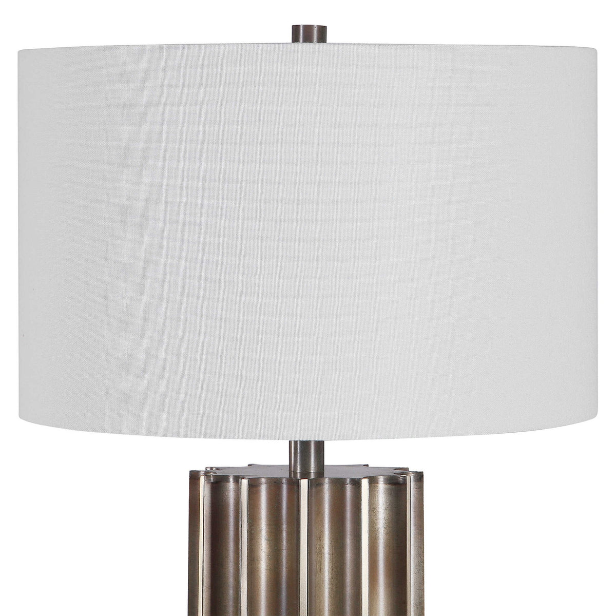 Khalio - Gun Metal Table Lamp - Dark Brown