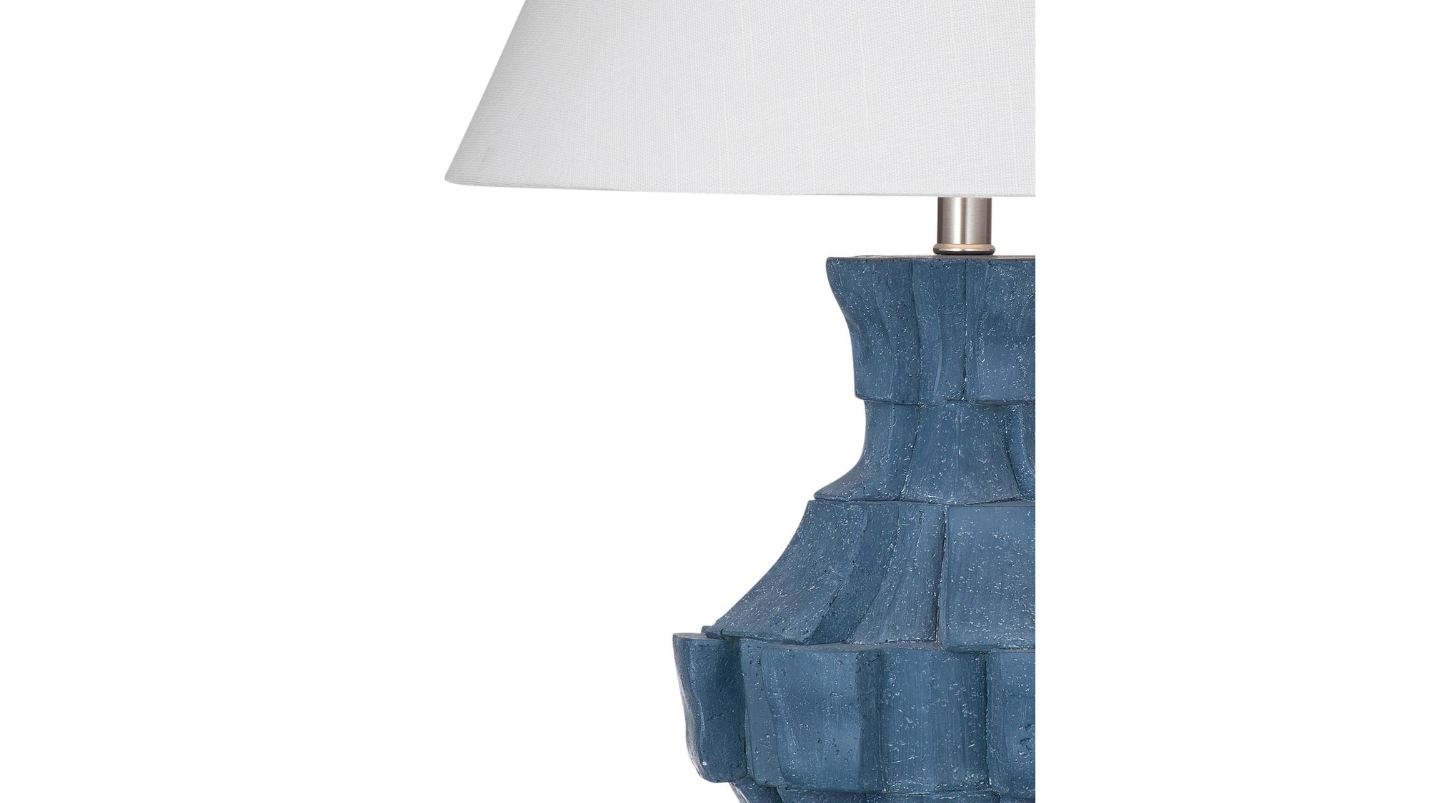 Kenora - Table Lamp - Dark Blue / White