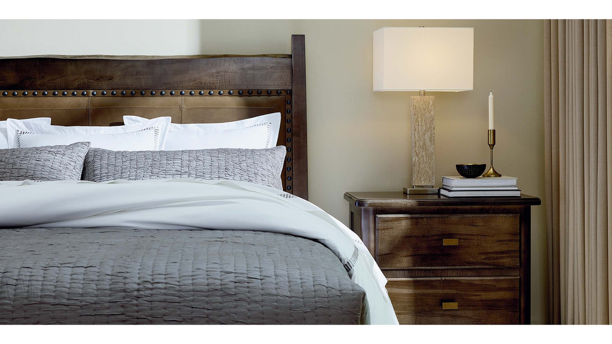 Heritage Live Edge Upholstered Bed