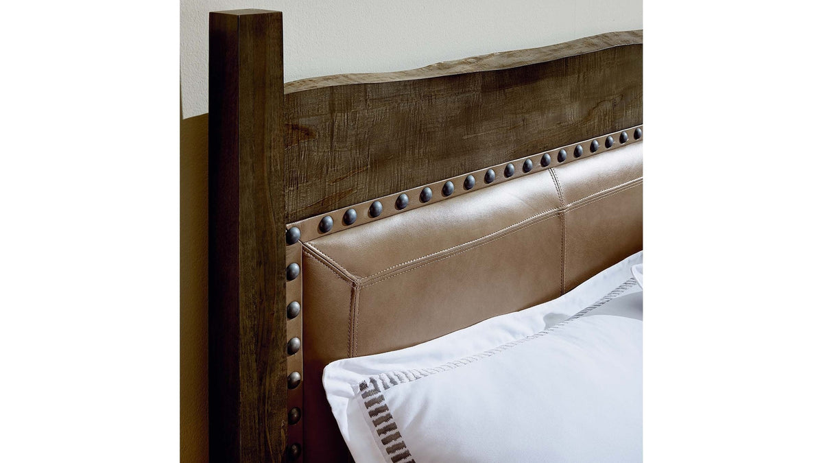 Heritage Live Edge Upholstered Bed