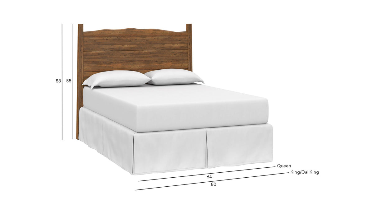Heritage Live Edge Panel Headboard