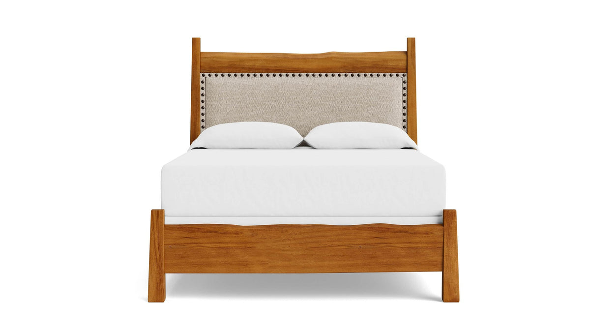 Heritage Live Edge Upholstered Bed