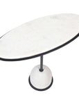 Morro - Marble Side Table - White / Black
