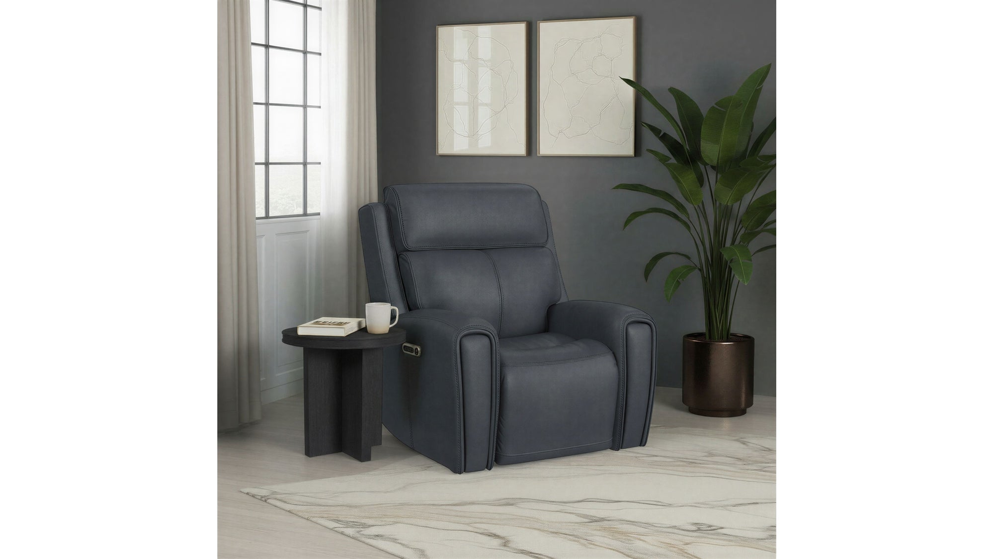 Warren - Power Recliner With Power Headrest & Lumbar