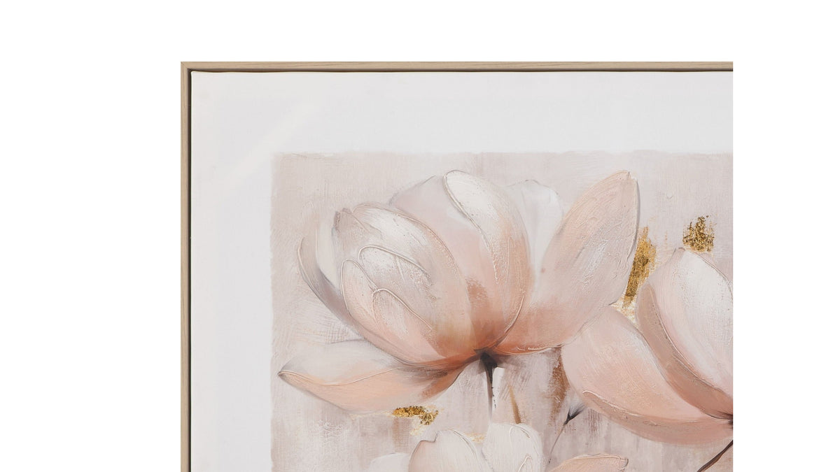 Blush Magnolia I Framed Canvas - Pink