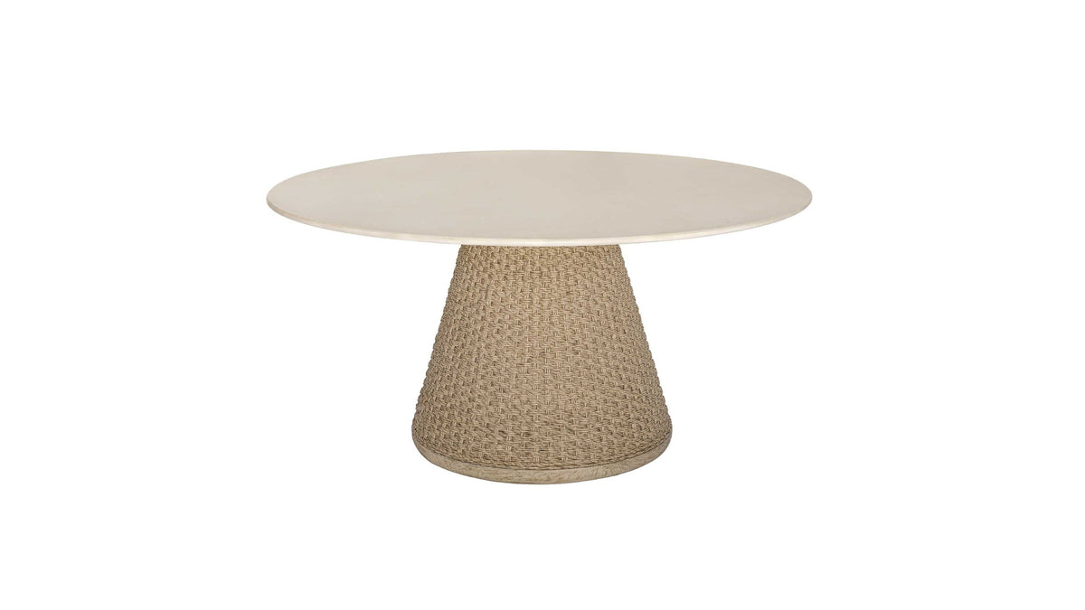 Cardoso - Indoor-Outdoor Dining Table - Brown / White / Woodtone