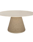 Cardoso - Indoor-Outdoor Dining Table - Brown / White / Woodtone