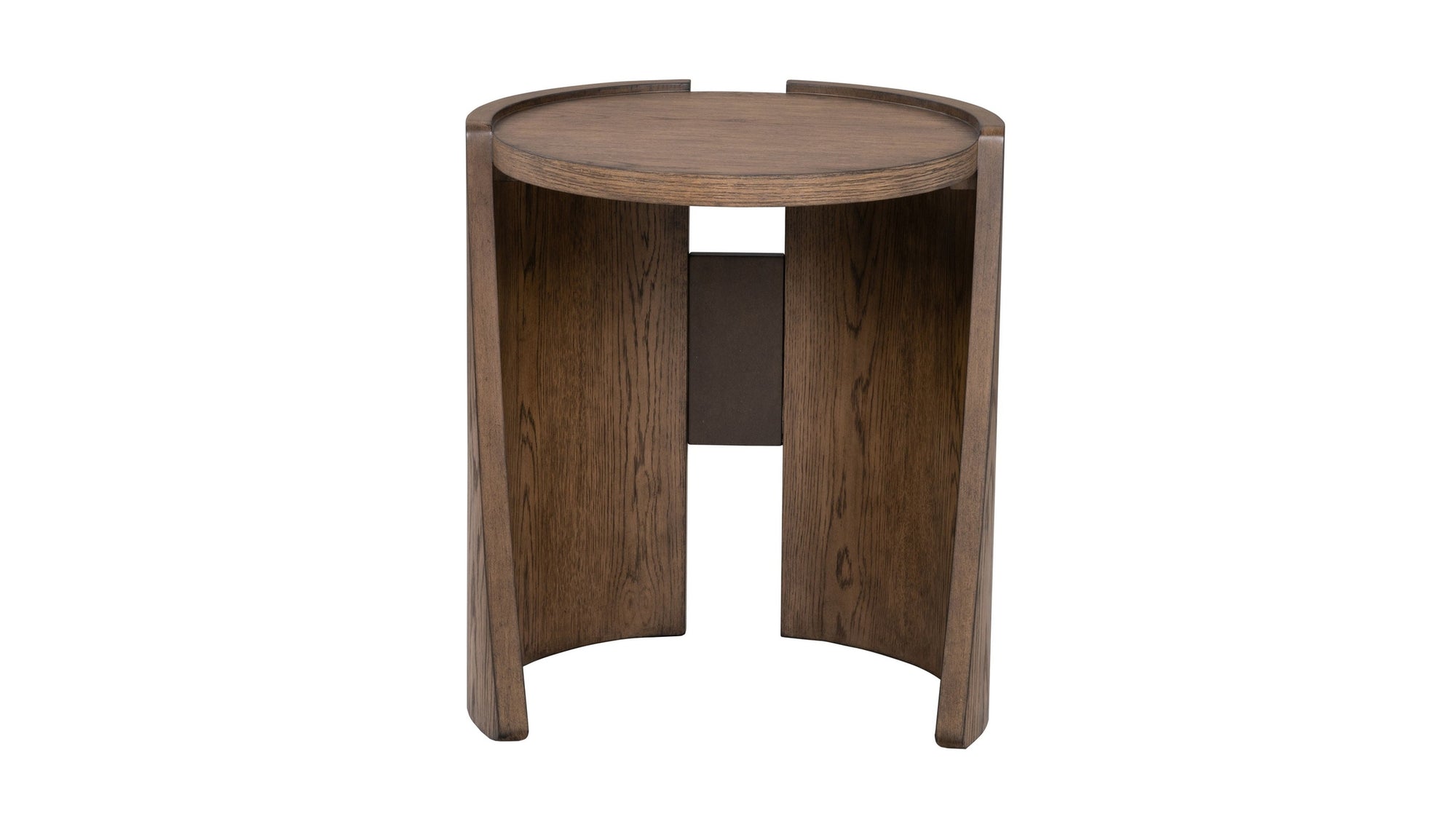 Lyra - End Table - Dark Brown / White