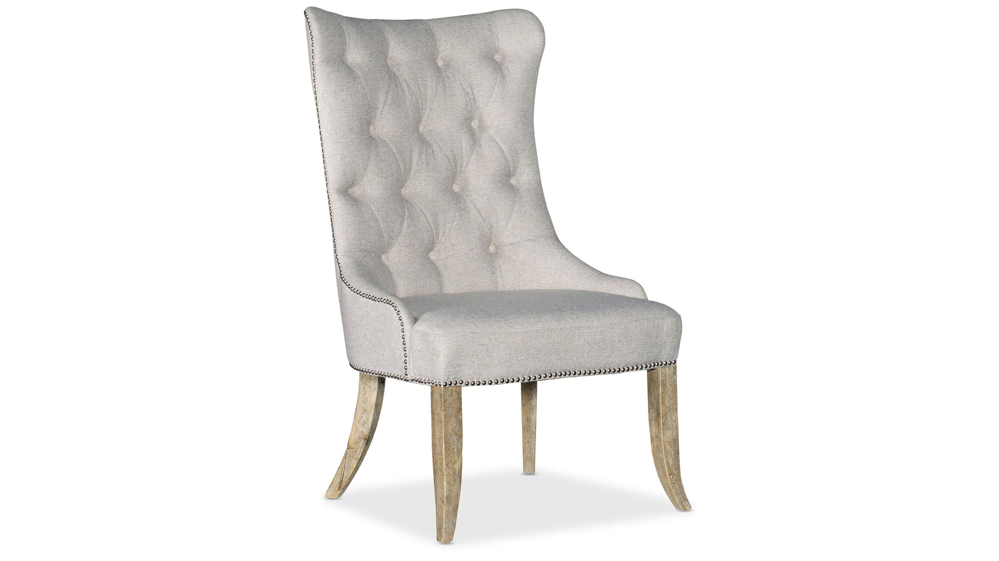 Castella - Tufted Dining Chair - Beige / Light Brown