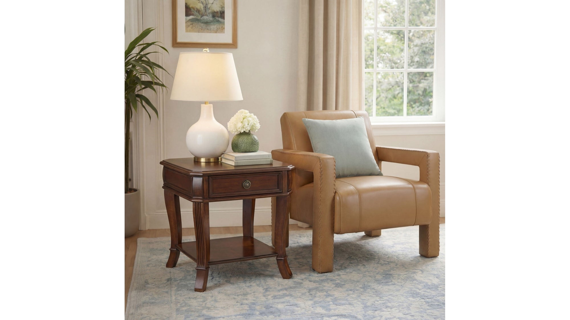 Brookhaven - End Table - Dark Brown