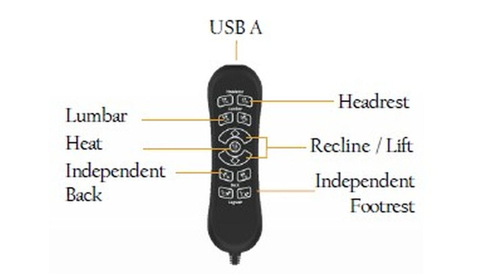 Lena - Power Lift Recliner With Power Headrest, Power Lumbar And 3 Zone Heat