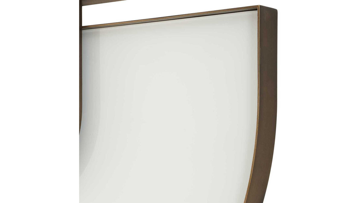 Encase - Modern Oval Mirror - White