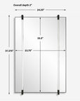 Ladonna - Rods Mirror - Black