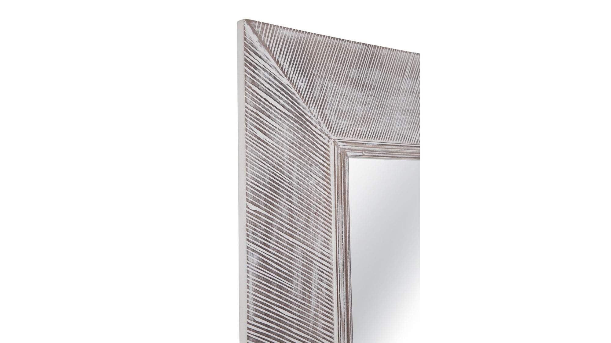 Baker - Floor Mirror - White Wash