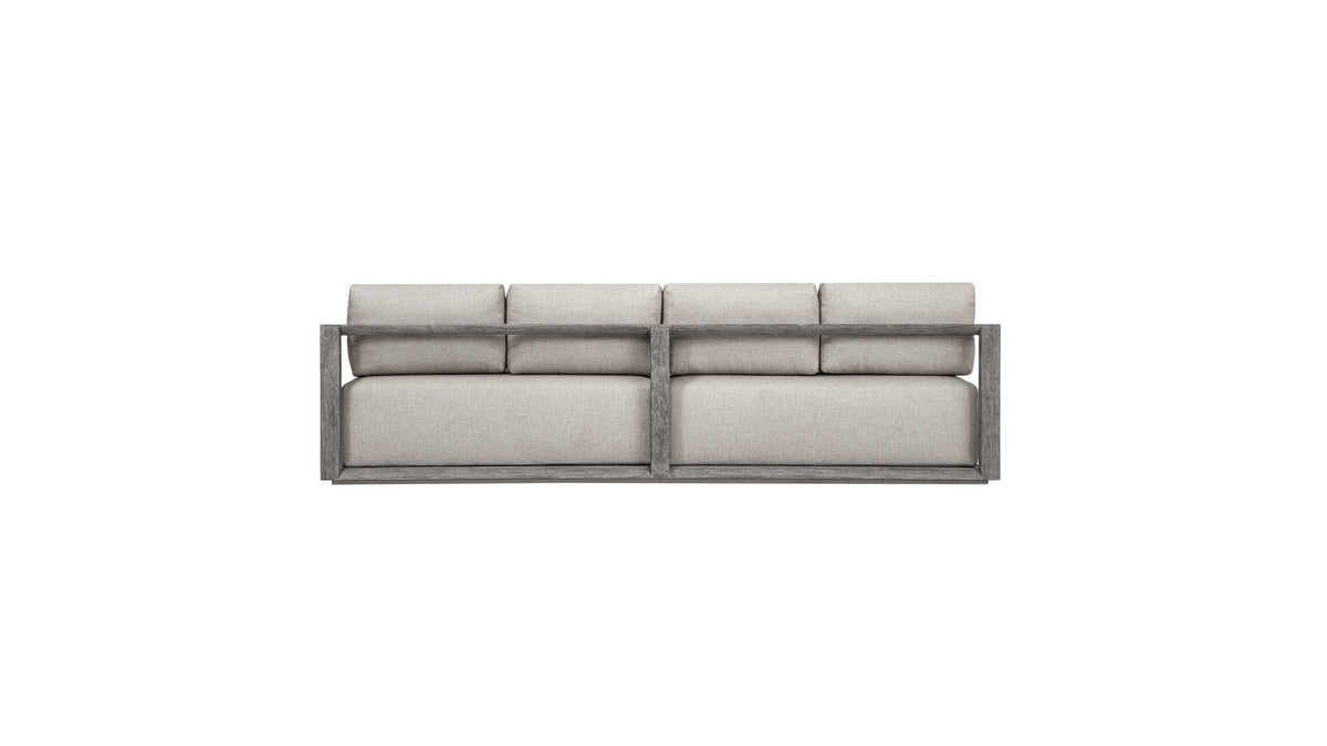 Remsen - Outdoor Large Sofa - Weathered Gray / Dove