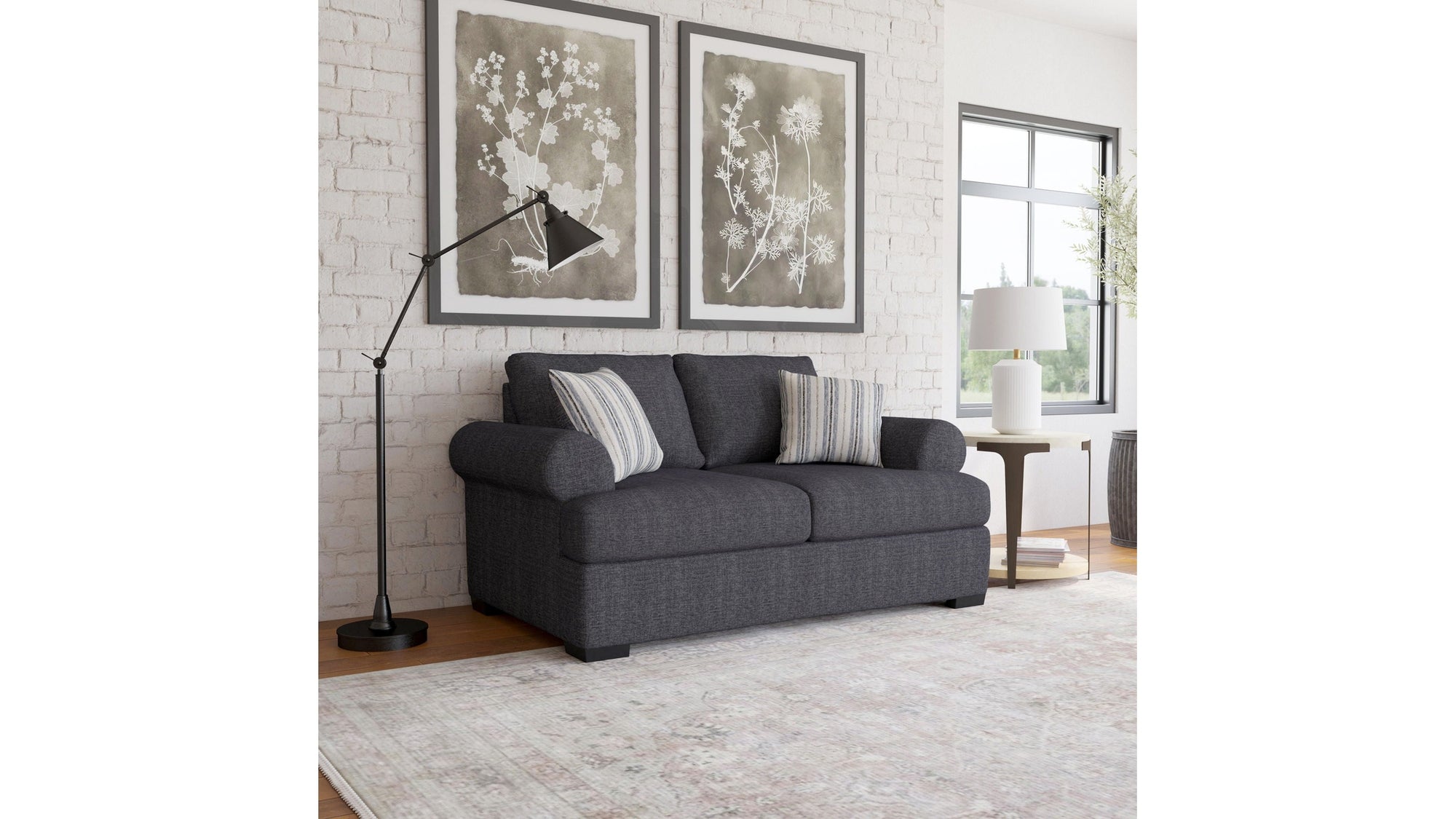 Florence - Fabric Stationary Extra Large Loveseat