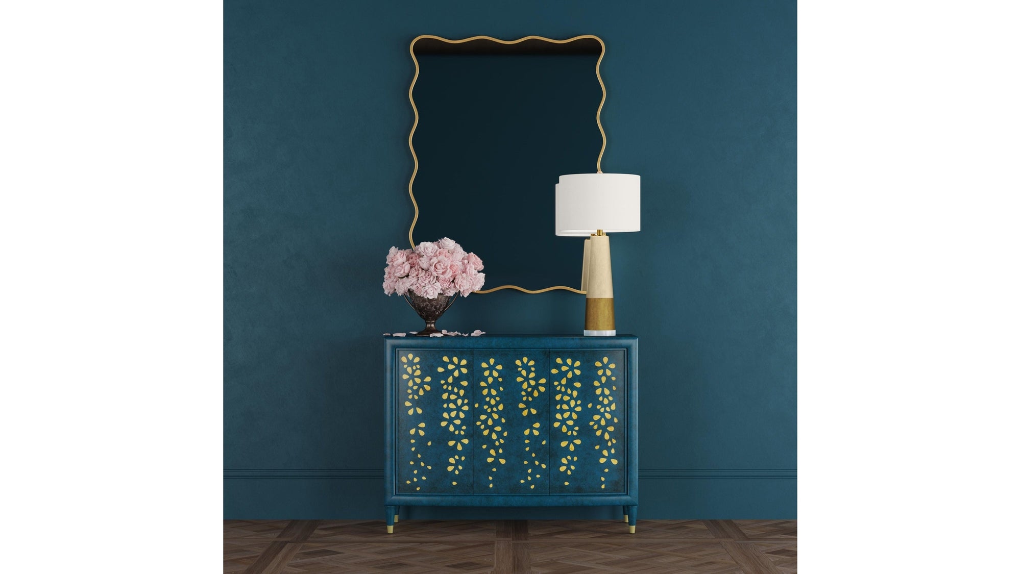 Argento - Hall Cabinet - Antique Blue