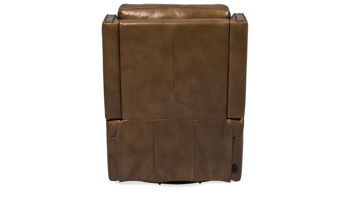 RC - Collier Power Swivel Glider Recliner - Brown