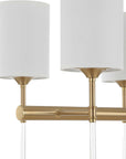 Awyr - 8 Light Linear Chandelier - Bronze