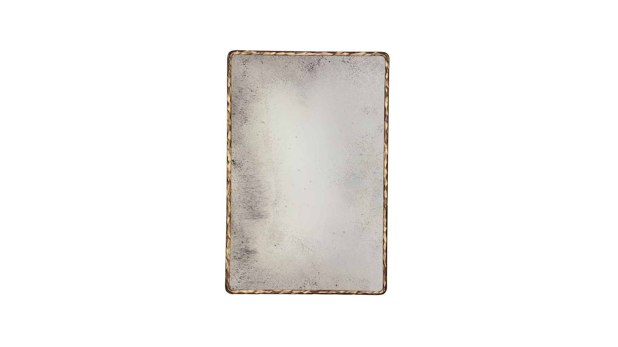 Hammered Edge Mirror - Gold