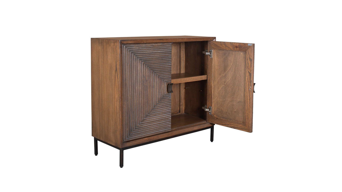 Bottom Line - 2 Door Wood Cabinet - Woodtone