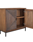 Bottom Line - 2 Door Wood Cabinet - Woodtone