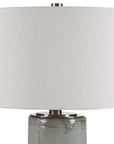 Callais - Crackled Table Lamp - Aqua