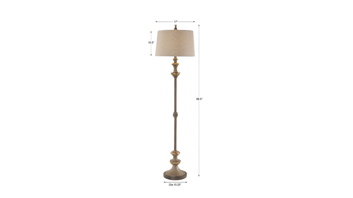 Vetralla - Floor Lamp - Silver Bronze