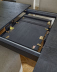 Waterfall - Rectangular Dining Table - Deep Ebony