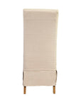 Linen Slip Covered Parsons Chair Set of 2 - Pearl Silver