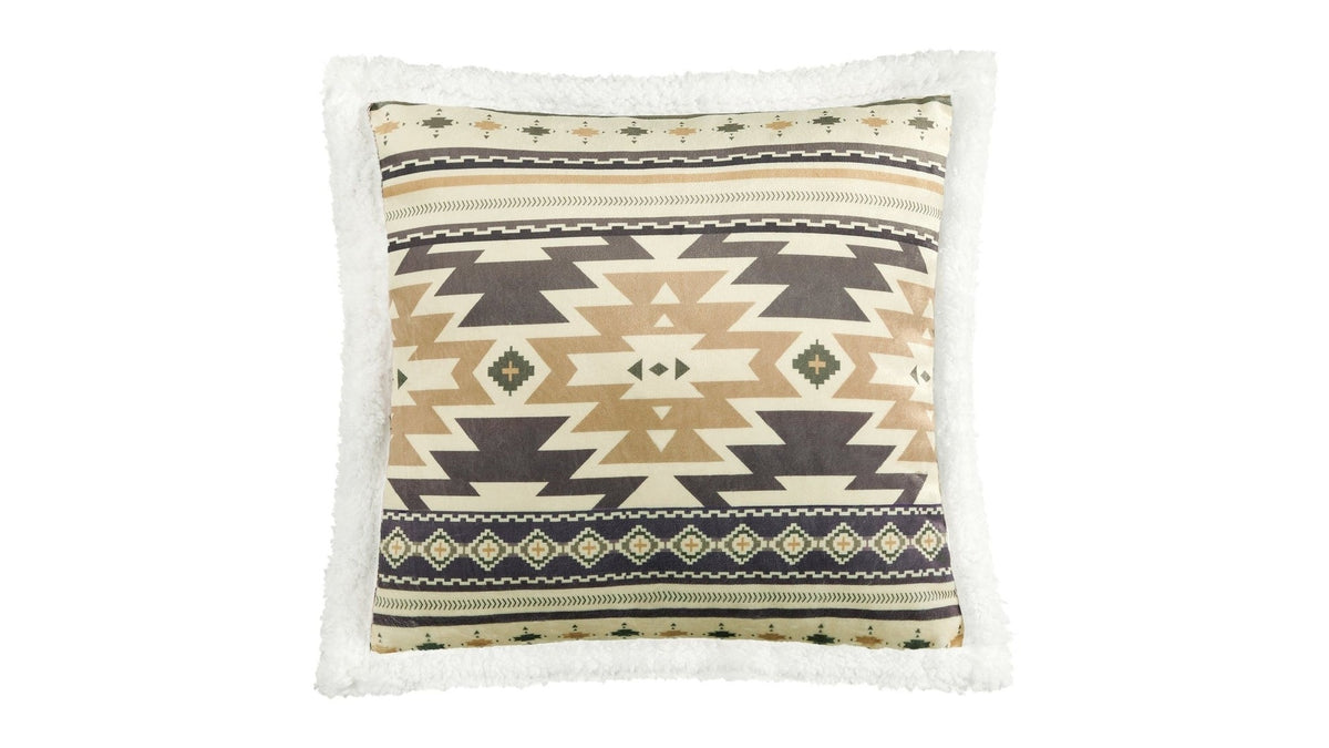 Campfire - Desert Sage Campfire Sherpa Pillow 6 Per Carton - Multi Color