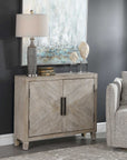 Adalind - Washed Accent Cabinet - White Washed