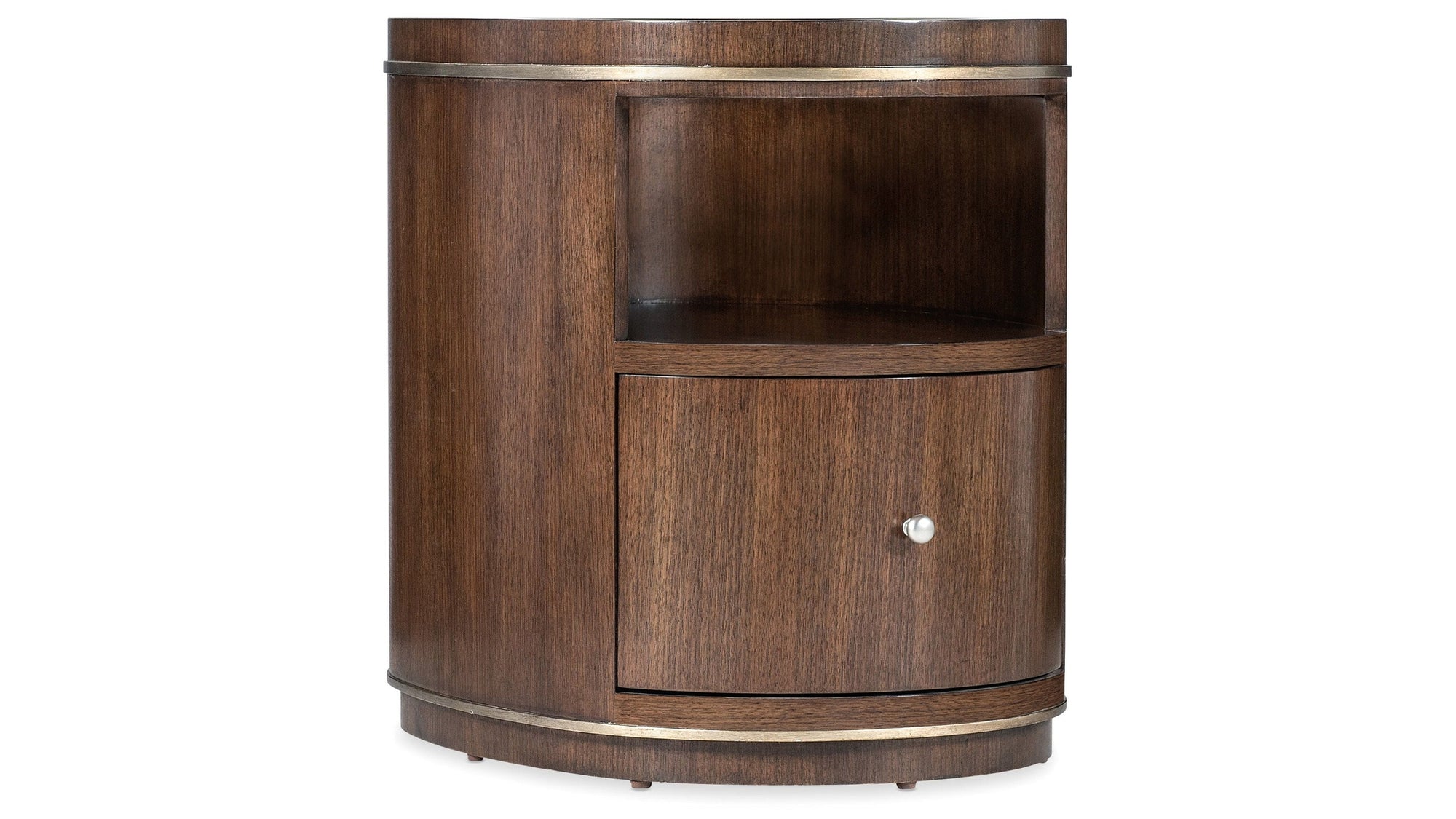 Melange - Contours Side Table - Dark Brown