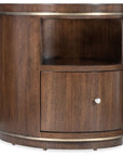 Melange - Contours Side Table - Dark Brown