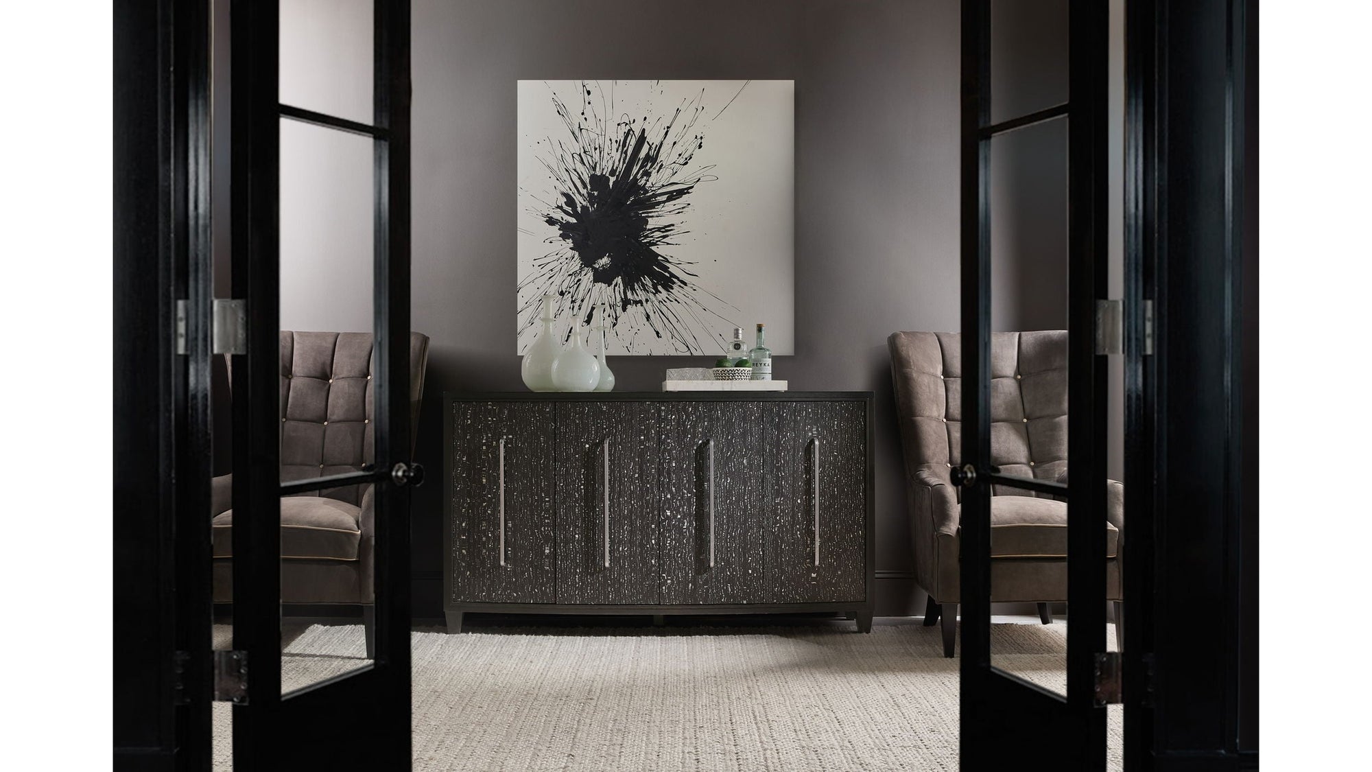 Melange - Midnight Credenza - Black