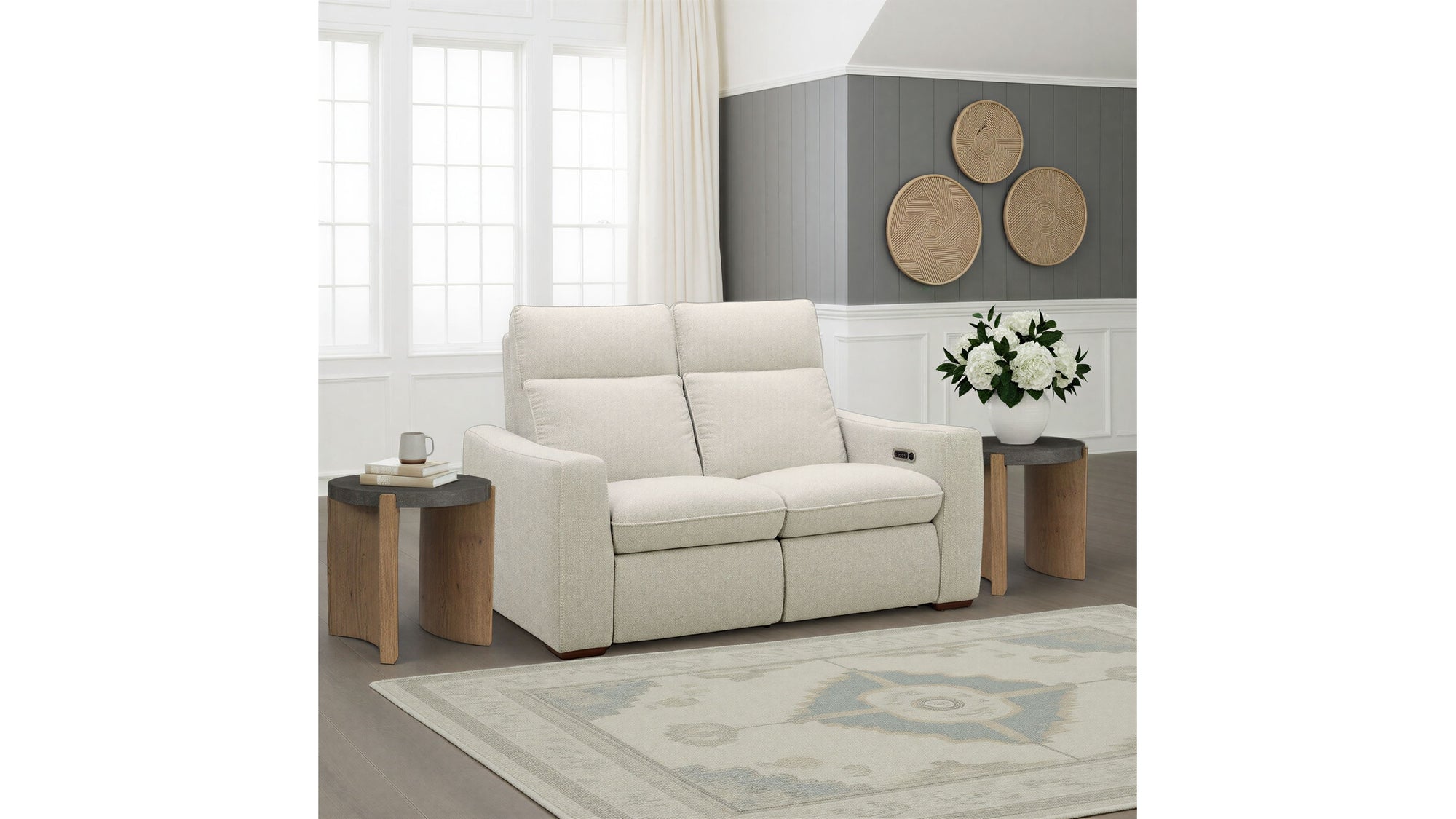 Ava - Power Reclining Loveseat With Power Headrest &amp; Lumbar
