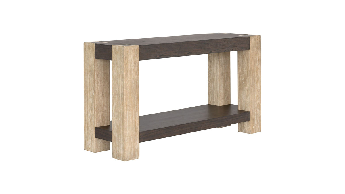 Harmony - Console Table - Carbon Mindi / Blonde Acacia