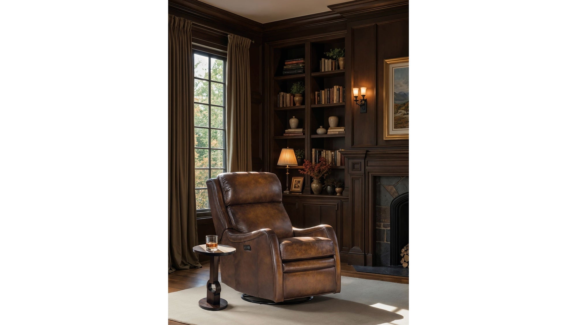 Commerce And Market - Round Side Table - Dark Brown