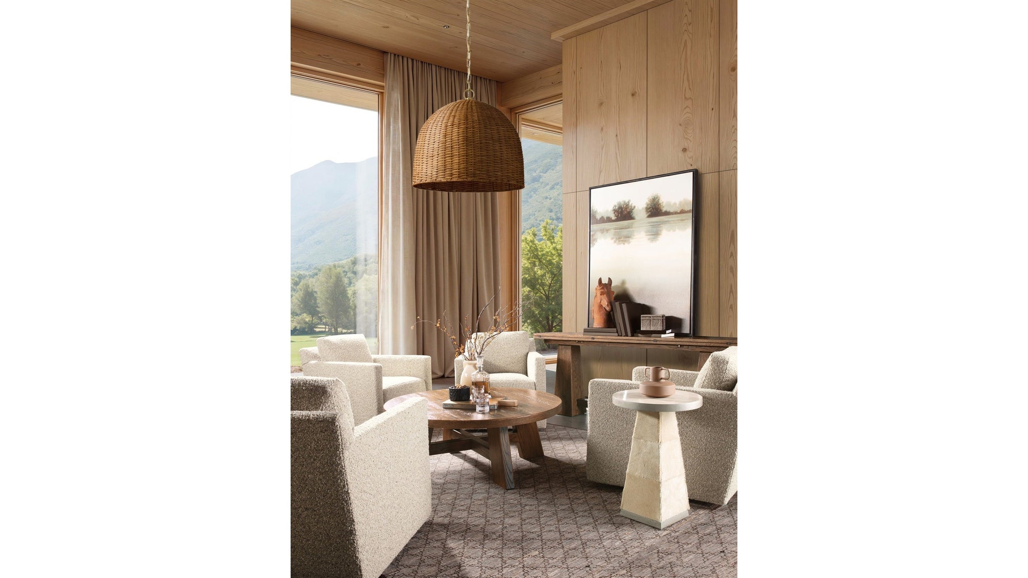 Melange - Holy Cow Spot Table - Beige