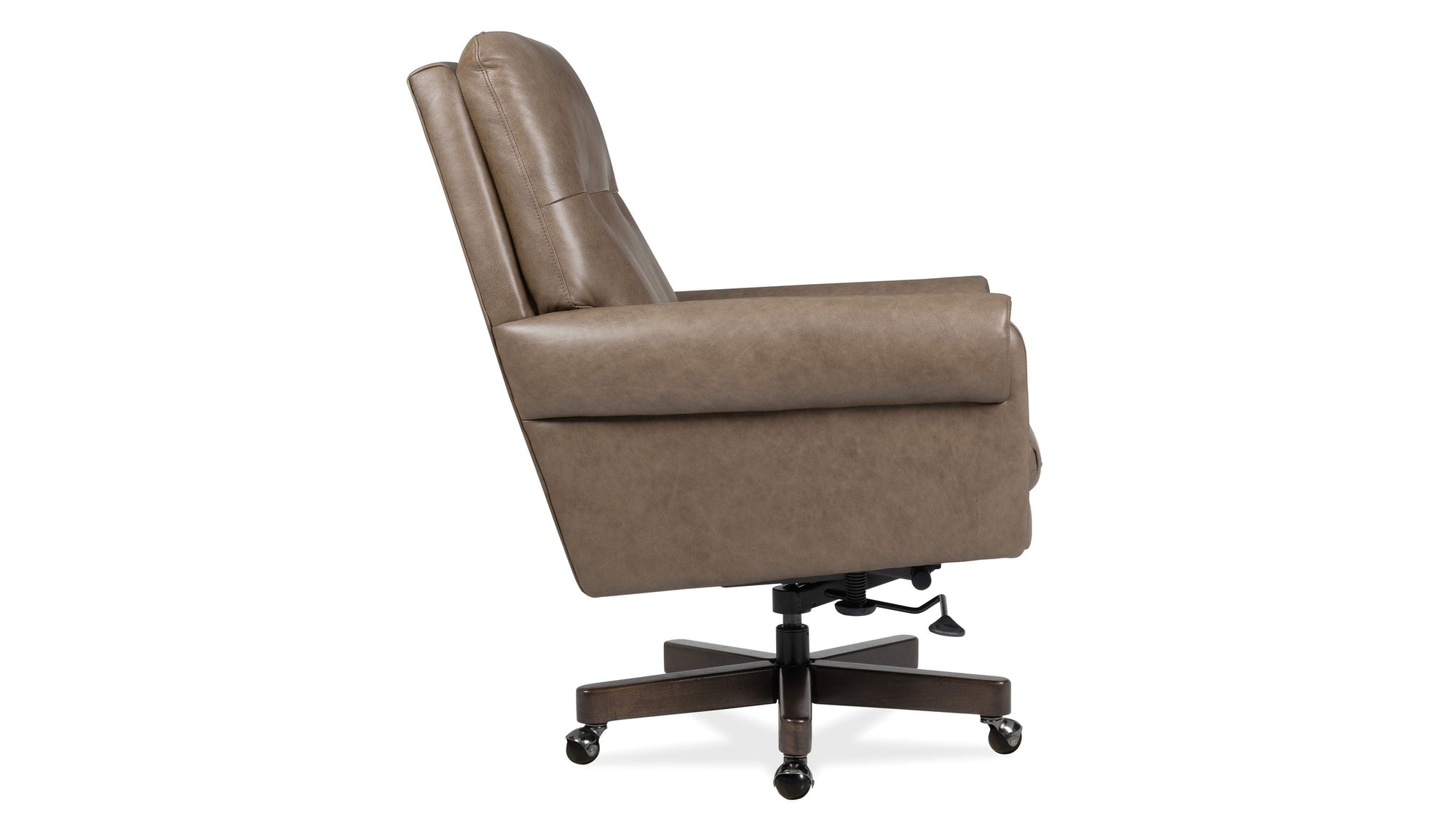 EC - Lenora Swivel Tilt Executive Chair - Dark Brown