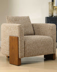 Halligan - Upholstered Accent Chair - Brown