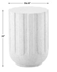 Jane - Outdoor Accent Table - White