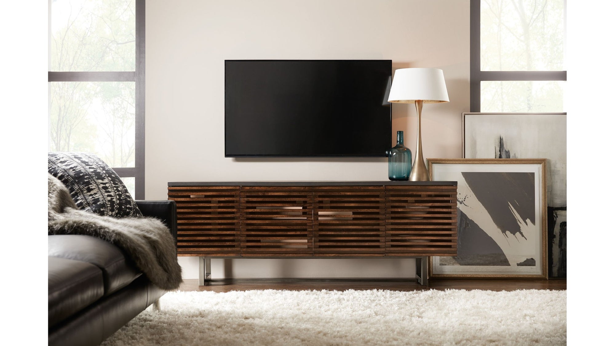 5657-55 - 78" Solstice Entertainment Console - Dark Brown