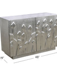 Petal - Bar Cabinet - German Silver